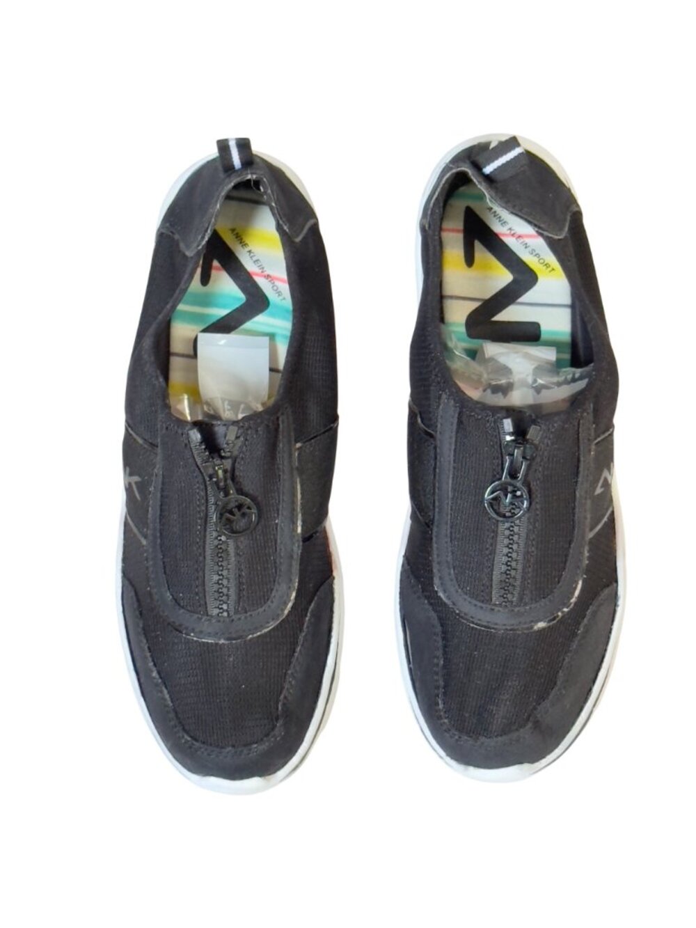Anne Klein Sport Womens Slip-On Shoes Zipper Lightweight Textile Upper Size 8.5M - Picture 3 of 9